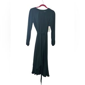 Jessica Howard Dark Green Long Sleeve Dress NWT